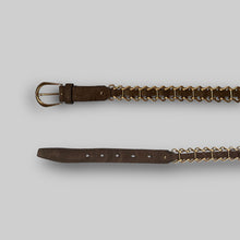 画像をギャラリービューアに読み込む, MIU MIU metal and leather combination belt