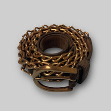 画像をギャラリービューアに読み込む, MIU MIU metal and leather combination belt