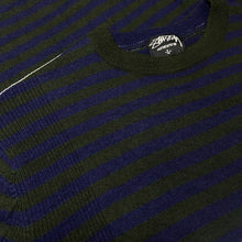 画像をギャラリービューアに読み込む, 00’s Stussy border high gauge wool knit