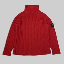 画像をギャラリービューアに読み込む, Stone island red raglan sleeve low gauge knit