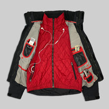 画像をギャラリービューアに読み込む, Nike black & red nylon 2in1 blouson