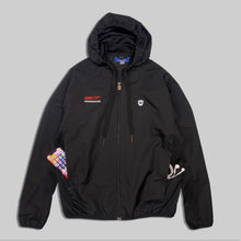 画像をギャラリービューアに読み込む, Adidas porsche black nylon several patch hoodie