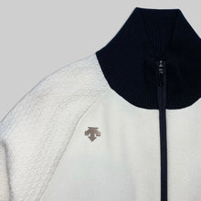 画像をギャラリービューアに読み込む, Descente golf inner coton zip up knit