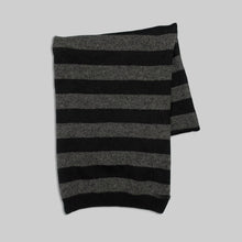 画像をギャラリービューアに読み込む, Prada black / gray stripe muffler