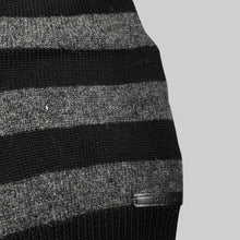 画像をギャラリービューアに読み込む, Prada black / gray stripe muffler