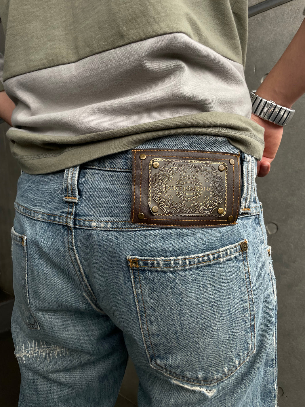 Dolce&Gabbana raw hem distressed jeans