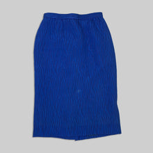 画像をギャラリービューアに読み込む, Christian Dior blue slit skirt
