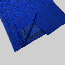 画像をギャラリービューアに読み込む, Christian Dior blue slit skirt
